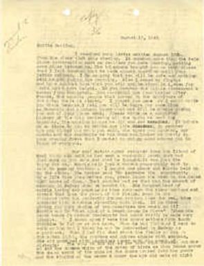 Letter 2 from Sidney Jennings Legendre, August 17, 1943