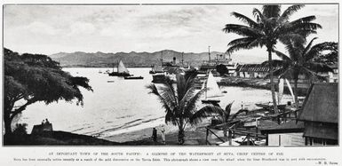 An important town of the South Pacific: a glimpse of the waterfront at Suva, chief centre of Fiji