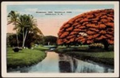 V.W. Peters, picture postcard, 1934.8.15, Honolulu, Hawaii, to Father and Mother, Rosemead, California, USA
