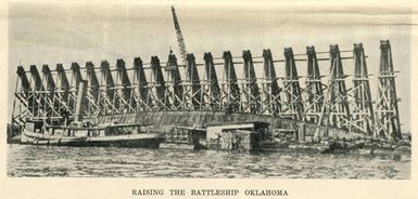 Raising the battleship Oklahoma