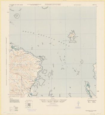 Fiji Islands, (Viti Levu), 1:62,500: Ndakuinuku (Sheet 50)