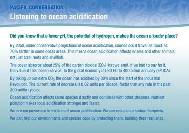 Pacific Conversation Card Series : Listening to Ocean Acidification