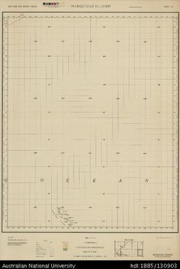 East Asia and North Pacific, French Polynesia, Marquesas Islands, Series: 1201, Sheet 10, 1945, 1:4 350 000