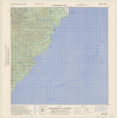 Bismarck Archipelago 1:50,000 provisional map (Eber Bay)