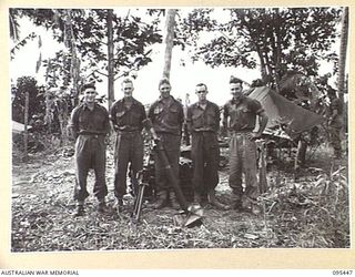 KARAPIA, NEW GUINEA, 1945-08-17. THE MORTAR SECTION, ATTACHED D COMPANY, 2/7 INFANTRY BATTALION