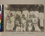 Group portrait of South Sea and Papuan teachers and families, Kalaigolo, Papua New Guinea, ca. 1908-1910