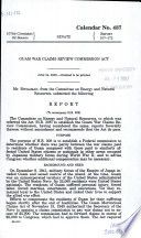 Guam War Claims Review Commission Act : report (to accompany H.R. 308)
