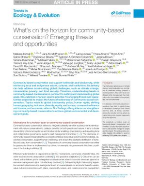 What's on the horizon for Community-based Conservation? Emerging Threats and Opportunities