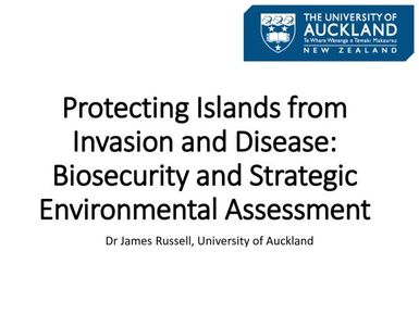 Protecting Islands from Invasion and Disease: Biodiversity and Strategic Environmental Assessment