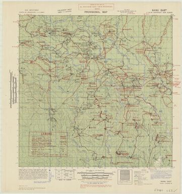 Provisional map, northeast New Guinea: Nanu East (Sheet Nanu East)
