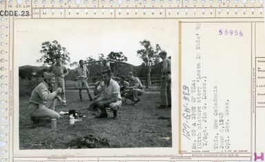 Photograph of Marines in New Caledonia - A Spot of Tea