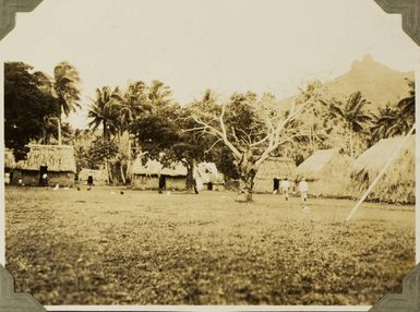 Student huts at the Catholic Mission, Cawaci, Ovalau, 1928