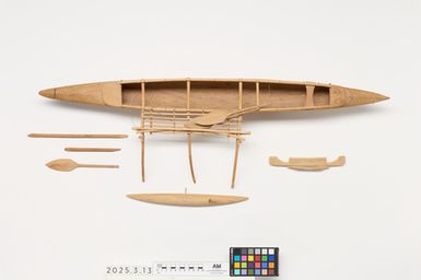 Model canoe