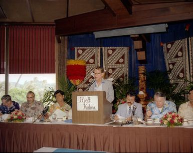 WIND TURBINE SITE DEDICATION AT KAHUKU OAHU HAWAII