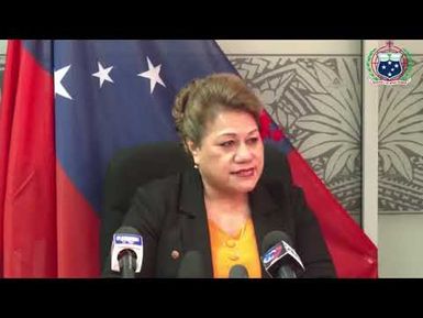 Feiloa'iga 'a le Sui Palemia Hon. Mulipola Anarosa Ale Molio'o & Media - 26 SEP 2025