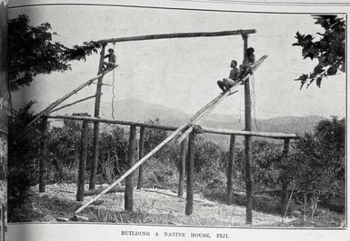 Building a native house in Fiji