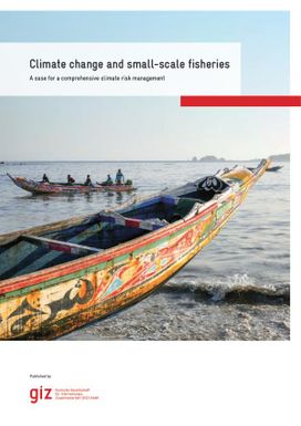 Climate Change and Small-scale Fisheries - A Case for a Comprehensive Climate Risk Management