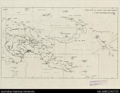 Papua New Guinea, Territory of Papua and New Guinea, 1:3 801 600