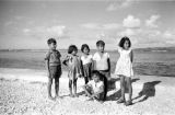 Guam, portrait of children on waterfront