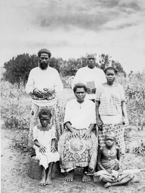 Samuelli, a native missionary, and family