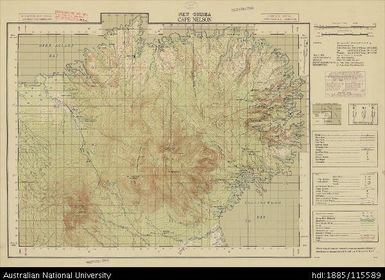 Papua New Guinea, Southern New Guinea, Cape Nelson, 1 Inch series, Sheet 3611, 1943, 1:63 360