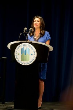 Asian American and Pacific Islanders (AAPI) Heritage event at HUD headquarters, with Hawaii Senator Daniel Inouye and Washington, D.C. television news anchor Eun Yang [among the guest speakers,] and Secretary Shaun Donovan and Deputy Secretary Ron Sims [among the HUD senior officials on hand]