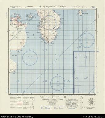 Papua New Guinea, St Georges Channel, Series: AMS T401, Sheet SB 56-2, 1942, 1:500 000