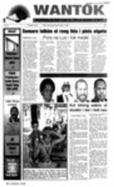 Wantok Niuspepa--Issue No. 1415 (August 09, 2001)