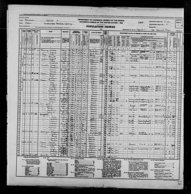 1940 Census Population Schedules - Hawaii - Honolulu County - ED 2-142