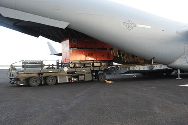 Earthquake ^ Tsunami - Pago Pago, American Samoa, October 2, 2009 -- FEMA generators are being unloaded from a C-17 military cargo plane. FEMA shipped generators from its warehouses to American Samoa to help provide electric power to critical facilities in American Samoa.