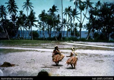 Two women dancing