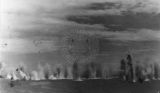 Image from a sea battle involving Japanese Air Forces and U.S. Naval Forces during the battle of Guadalcanal, August 1942