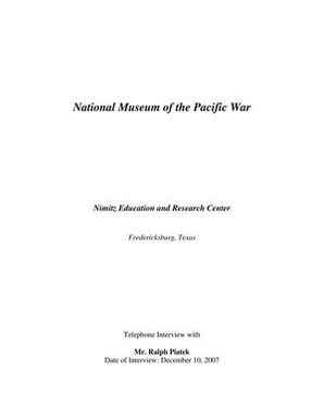 Oral History Interview with Ralph Piatek, December 10, 2007