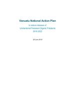 Vanuatu National Action Plan to reduce releases of Unintentional Persistent Organic Pollutants 2018-2022.