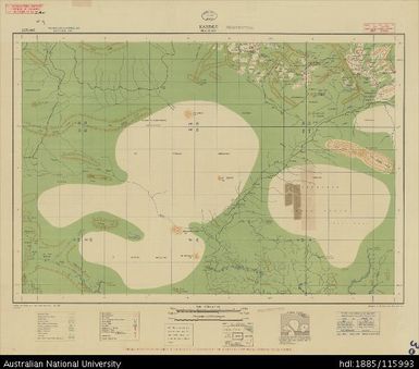 Papua New Guinea, Equatorial New Guinea, Karimui, 4 Mile Strategic series, 1943, 1:253 440