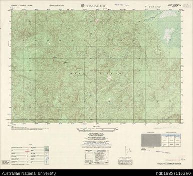 Papua New Guinea, Admiralty Islands, Tingau NW, Series: AMS T893, Sheet 3650 IV NW, 1:25 000, 1958