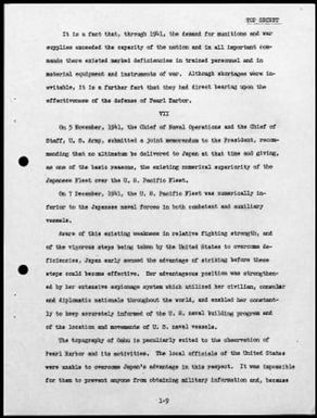 Kimmel, Husband E., Reports: Navy Court of Inquiry, Pearl Harbor Report, August 29, 1945