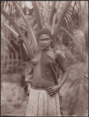 A young woman of Loh, Torres Islands, 1906 / J.W. Beattie