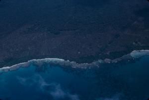 [Aerial view of coastline on Espiritu Santo, Vanuatu]