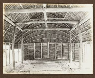 Interior of a fale. From the album: Samoa