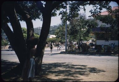 The Hotel Papua corner : Port Moresby, Papua New Guinea, 1953 / Terence and Margaret Spencer