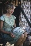 Anne Scheffler and cat