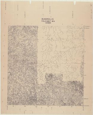 [Admiralty Islands 1:20,000 field sheet] (Bundralis field sheet 4)