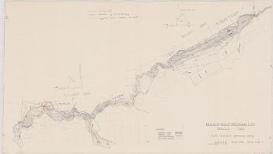 Bulolo, T.N.G : plan showing dredging area / Bulolo Gold Dredging Ltd, Bulolo T.N.G. August 14th. 1937
