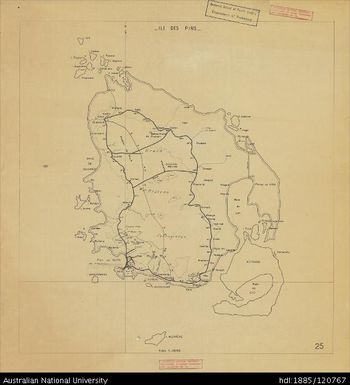 New Caledonia, Ile Des Pins, Sheet 25, 1:40 000