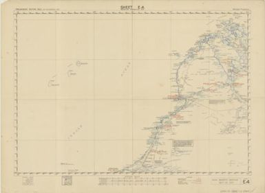 Australian aeronautical map (Sheet E4)