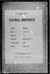 Patrol Reports. Western District, Morehead, 1968 - 1969