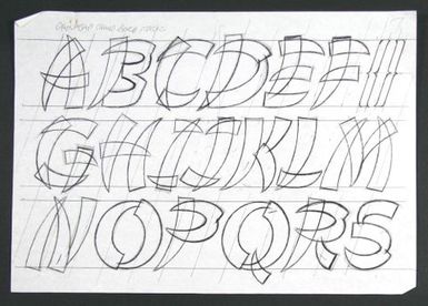 Churchward Chinajap Bold Italic Sketch