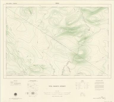 New Guinea 1:250,000 total magnetic intensity: Wau (Sheet B55/B1-14)