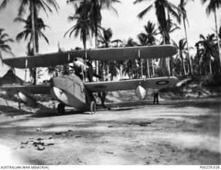 ADMIRALTY ISLANDS, PACIFIC OCEAN. C. 1944-09. SUPERMARINE WALRUS AMPHIBIAN AIRCRAFT BASED IN THE ADMIRALTY ISLANDS WITH 71 WING FOR AIR-SEA RESCUE DUTIES